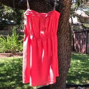 Mimi Chica Coral strapless dress